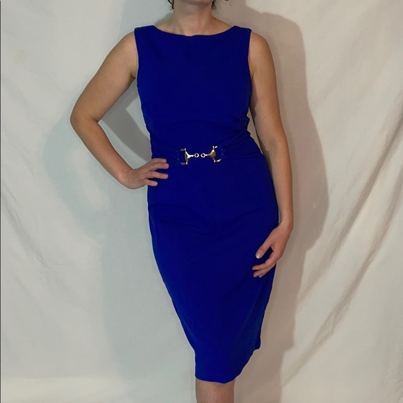 Dresses & Skirts - Cache blue fitted dress